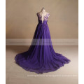 Beaded Trim For Chiffon Purple Wedding Dress